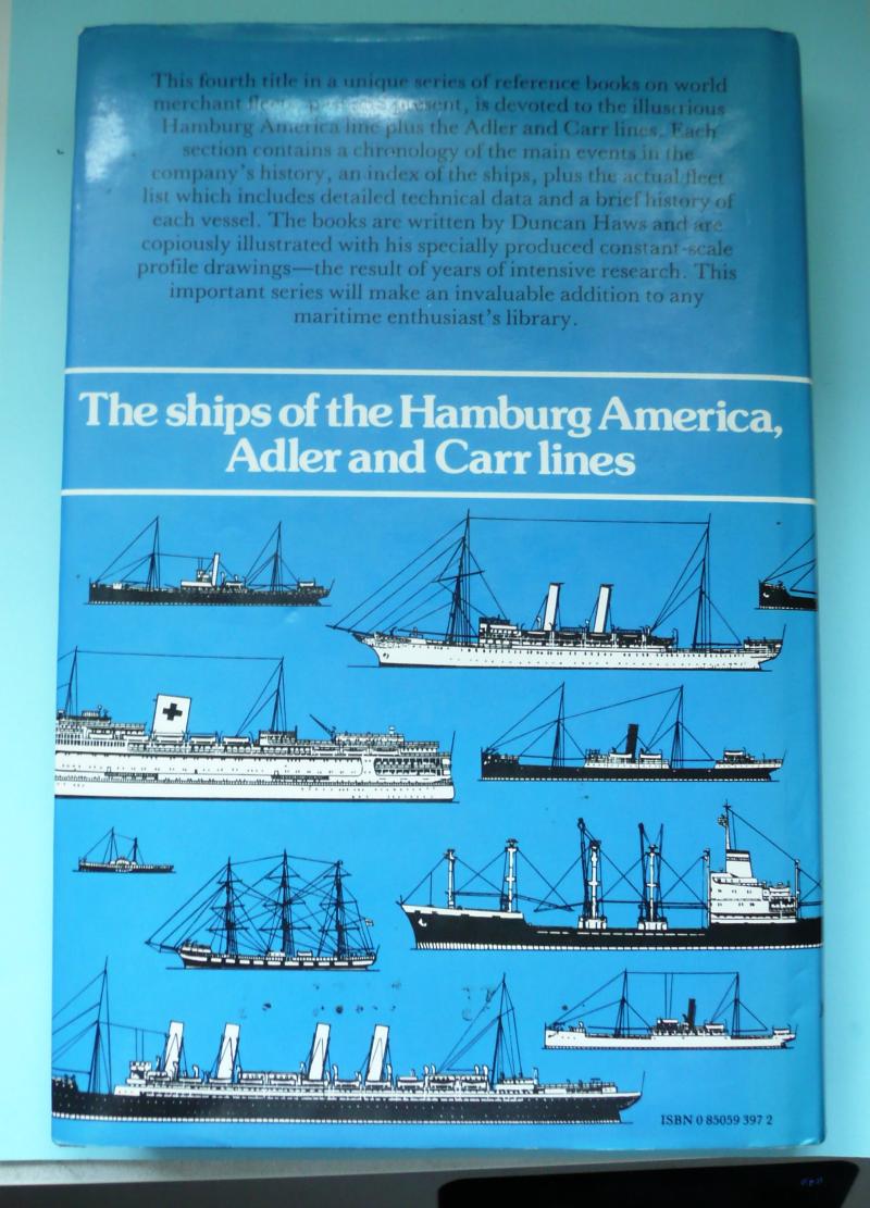 Specialist Reference Book - Merchant Fleets In Profile - 4 Ships Of Hamburg America, Adler & Carr Lines by Duncan Haws