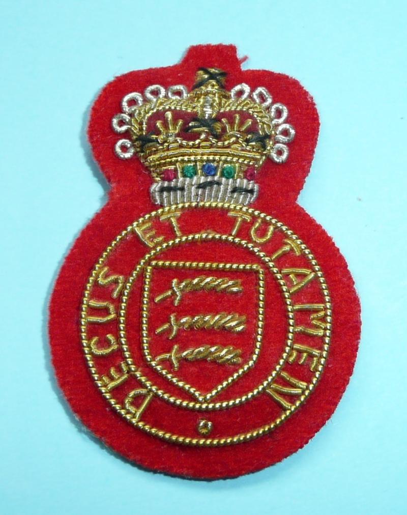 The Essex Yeomanry SNCO's Embroidered Arm Badge - Mess Dress (the smaller example)