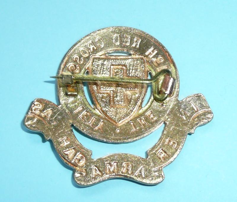 British Red Cross Society Gilding Metal and Enamel Cap Badge - Female Issue Brooch Pin Badge
