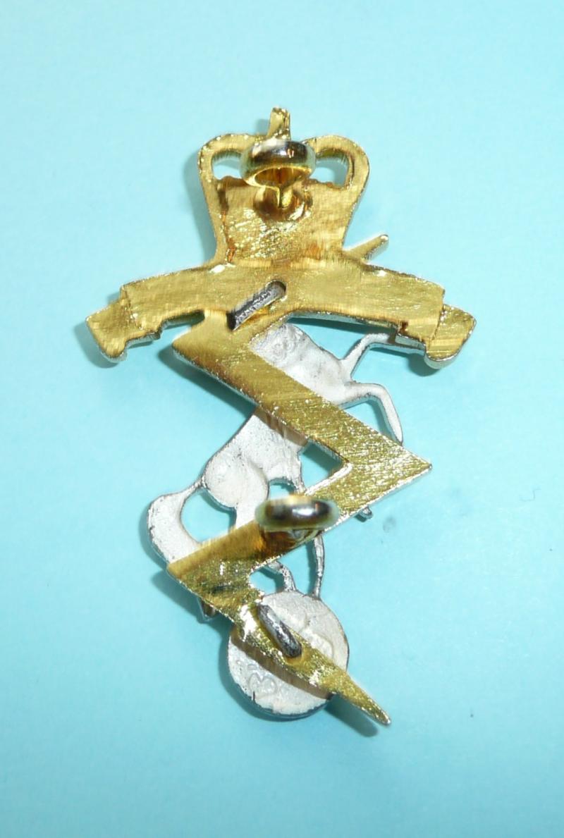 REME Royal Electrical Mechanical Engineers Officer's Cap Badge, QEII Crown