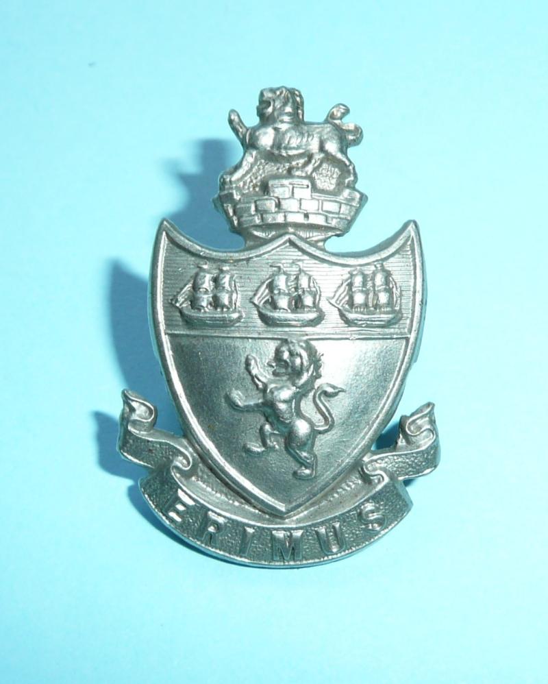 Middlesbrough Police White Metal Collar Badge