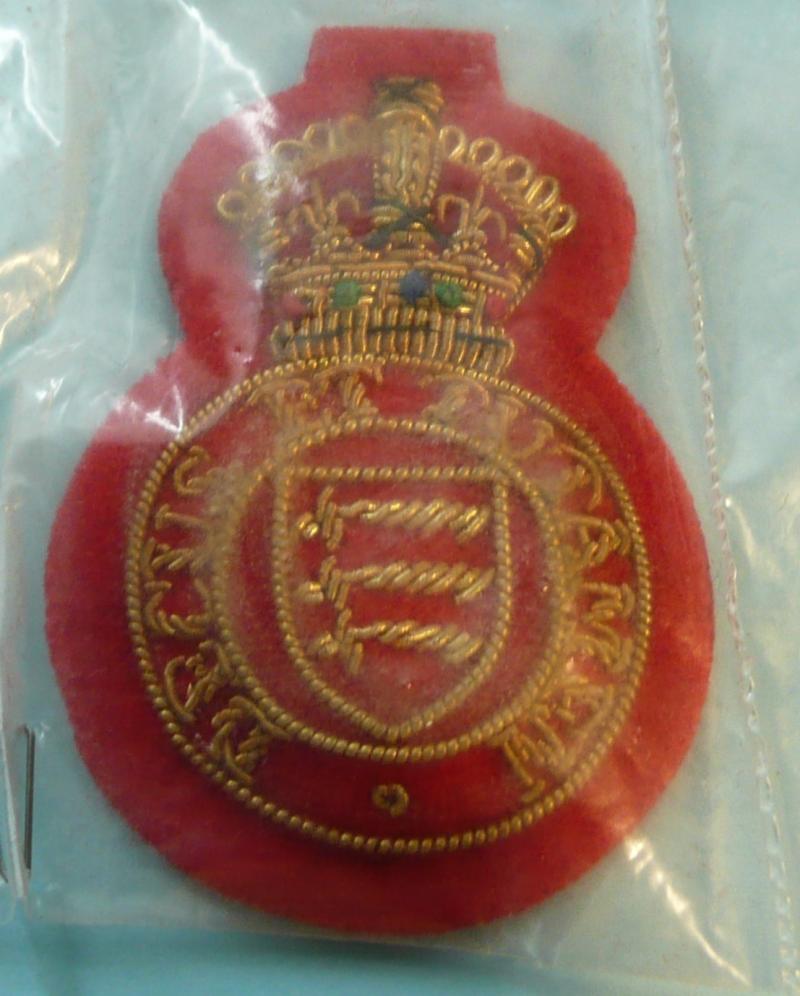 The Essex Yeomanry SNCO's Embroidered Arm Badge - No 1 Dress - King's Crown