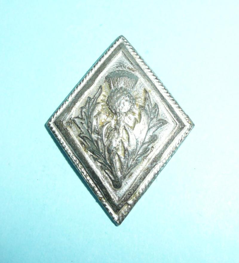 Generic Scottish Highland Dress / Military Piper's Silver Plated Diamond Shaped Button