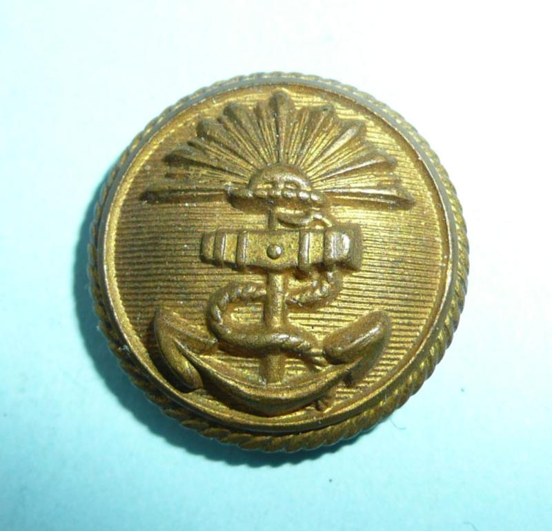 Peninsular & Oriental Steam Navigation Company (P&O) Gilt Brass Tunic Button
